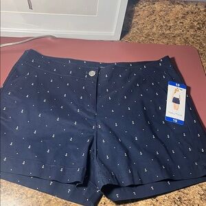 ☀️SUMMER ☀️Nautica Women's Anchor Print Navy Shorts